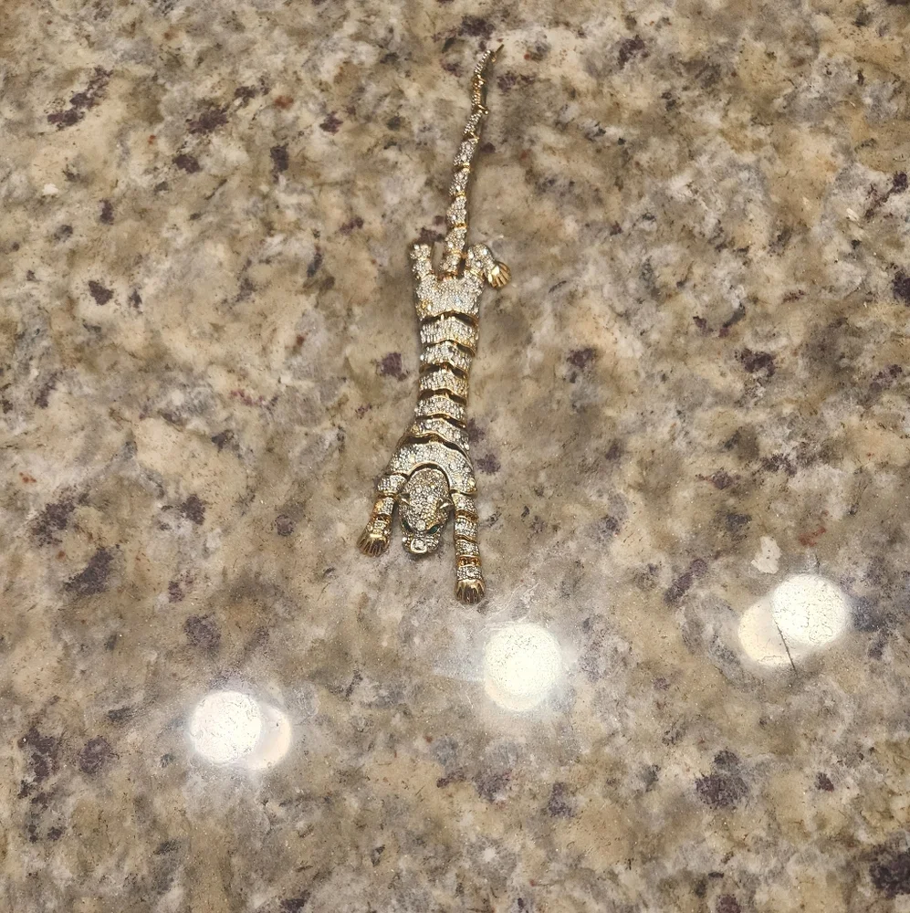 Gold and Silver Tiger Bracelet